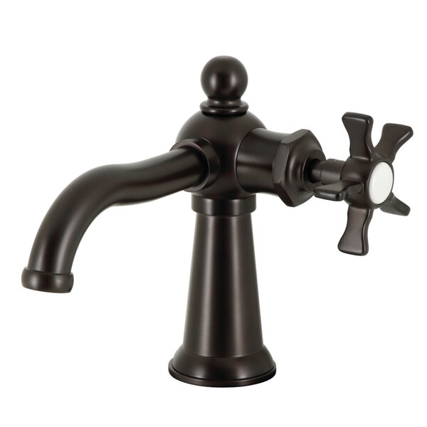 Kingston Brass SingleHandle Bathroom Faucet with Push PopUp, Oil Rubbed Bronze KS3545NX - main